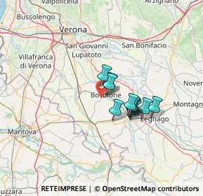 Mappa Via Cavazza, 37051 Bovolone VR, Italia (8.86818)