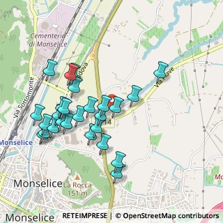 Mappa Via Monte Grappa, 35043 Monselice PD, Italia (0.48)