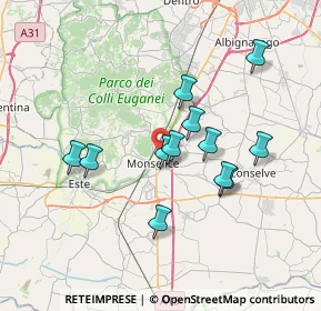 Mappa Via Monte Grappa, 35043 Monselice PD, Italia (6.23)