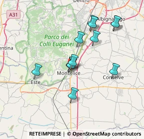 Mappa Via Monte Grappa, 35043 Monselice PD, Italia (6.77167)