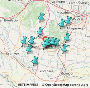 Mappa Via Lande, 35045 Ospedaletto Euganeo PD, Italia (9.72556)