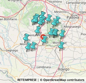Mappa Via Lande, 35045 Ospedaletto Euganeo PD, Italia (11.5005)