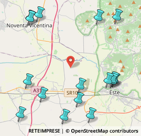 Mappa Via Lande, 35045 Ospedaletto Euganeo PD, Italia (5.65688)