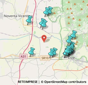 Mappa Via Lande, 35045 Ospedaletto Euganeo PD, Italia (4.254)