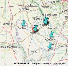 Mappa Via P. Marcaro M, 27036 Mortara PV, Italia (9.81333)