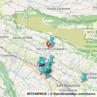 Mappa Via Don Boasso, 10070 San Carlo Canavese TO, Italia (2.10455)