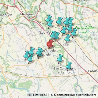 Mappa Via Maestri del Lavoro, 26866 Sant'Angelo Lodigiano LO, Italia (6.886)