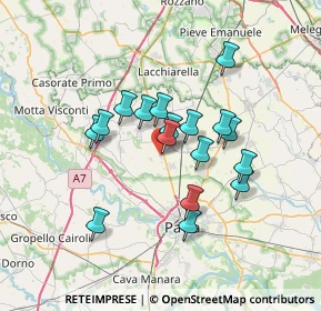 Mappa Via A. Volta, 27012 Certosa di Pavia PV, Italia (5.63)