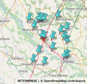 Mappa Via del Commercio, 27021 Torre D'isola PV, Italia (6.714)