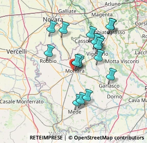 Mappa Via Tagliacarne, 27036 Mortara PV, Italia (12.63722)