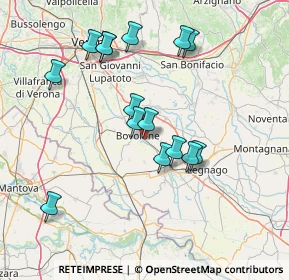 Mappa Via Invalidi del Lavoro, 37051 Bovolone VR, Italia (14.32)