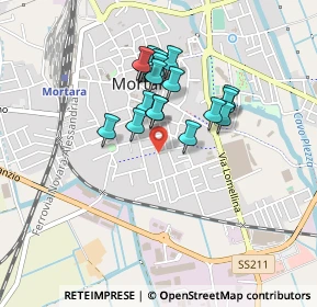 Mappa Via G. Balduzzi, 27036 Mortara PV, Italia (0.3495)