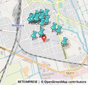 Mappa Via G. Balduzzi, 27036 Mortara PV, Italia (0.415)