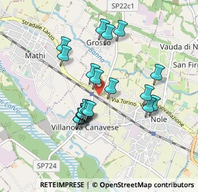 Mappa Via Vittorio Veneto, 10070 Villanova Canavese TO, Italia (0.768)