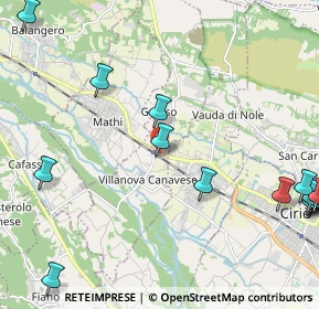 Mappa Via Vittorio Veneto, 10070 Villanova Canavese TO, Italia (3.19438)