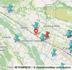 Mappa Via Vittorio Veneto, 10070 Villanova Canavese TO, Italia (2.86455)