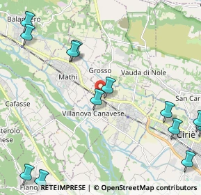 Mappa Via Vittorio Veneto, 10070 Villanova Canavese TO, Italia (2.99308)