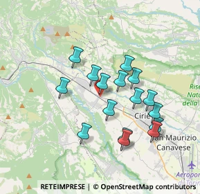 Mappa Via Vittorio Veneto, 10070 Villanova Canavese TO, Italia (3.1475)