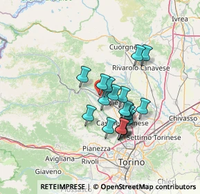 Mappa Via Vittorio Veneto, 10070 Villanova Canavese TO, Italia (10.465)