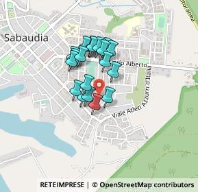 Mappa Via Germania, 04016 Sabaudia LT, Italia (0.3205)