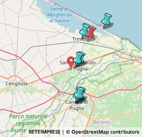 Mappa SP 64, 76017 San Ferdinando di Puglia BT, Italia (7.03615)