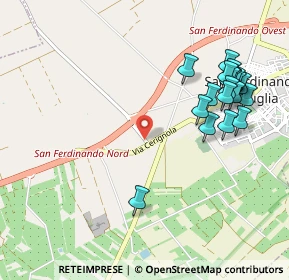Mappa SP 64, 76017 San Ferdinando di Puglia BT, Italia (1.2155)