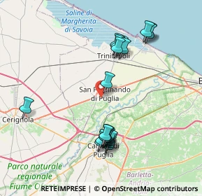 Mappa Via del Cimitero, 76017 San Ferdinando di Puglia BT, Italia (8.4825)