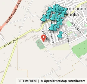 Mappa Via del Cimitero, 76017 San Ferdinando di Puglia BT, Italia (0.5575)