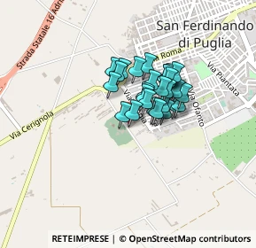 Mappa Via del Cimitero, 76017 San Ferdinando di Puglia BT, Italia (0.29259)