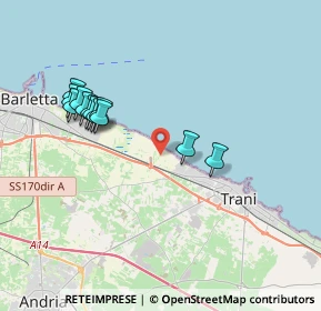 Mappa SS 16 Km 756, 76125 Trani BT, Italia (3.9475)