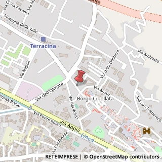 Mappa Via Porta Romana,  15, 04019 Terracina, Latina (Lazio)