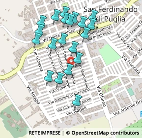 Mappa Via Giovanni Bovio, 76017 San Ferdinando di Puglia BT, Italia (0.248)