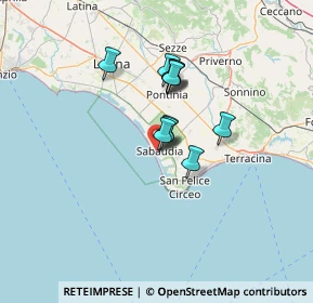 Mappa Via Emanuela Loi, 04016 Sabaudia LT, Italia (9.60818)