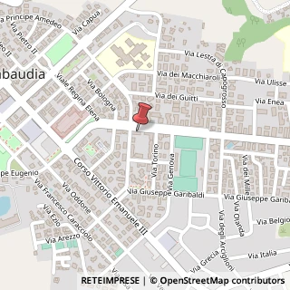 Mappa Via Carlo Alberto, 19, 04016 Sabaudia, Latina (Lazio)
