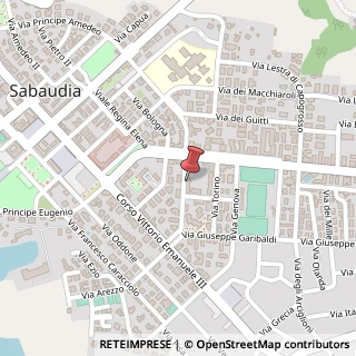 Mappa Via Duca della Vittoria, 27, 04016 Sabaudia, Latina (Lazio)