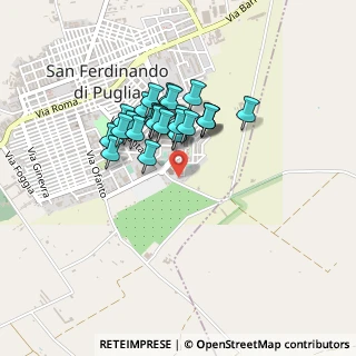 Mappa Via Padre Leonardo Mango, 76017 San Ferdinando di Puglia BT, Italia (0.34)