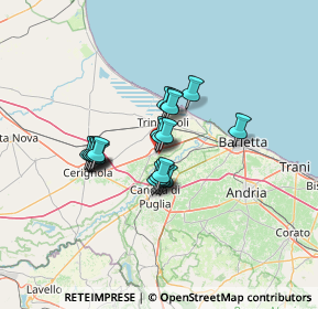 Mappa Via Padre Leonardo Mango, 76017 San Ferdinando di Puglia BT, Italia (9.7955)