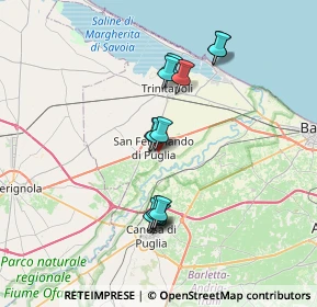 Mappa Via Padre Leonardo Mango, 76017 San Ferdinando di Puglia BT, Italia (6.56154)