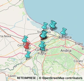 Mappa Via Francesco Saverio Nitti, 76017 San Ferdinando di Puglia BT, Italia (9.07929)