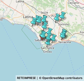 Mappa Via Giuseppe Garibaldi, 04016 Sabaudia LT, Italia (10.81706)