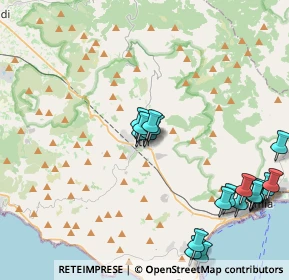 Mappa Plazza Guglielmo Marconi, 04020 Itri LT, Italia (5.2395)