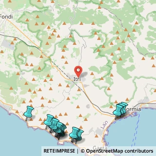 Mappa Plazza Guglielmo Marconi, 04020 Itri LT, Italia (7.3675)