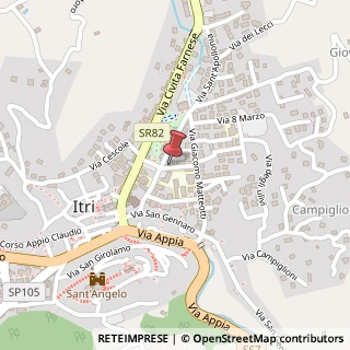 Mappa Via Don Morosini,  5, 04020 Itri, Latina (Lazio)