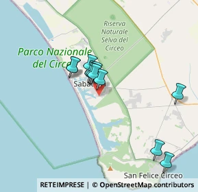 Mappa Via luigi piccinato 44 prolungamento, 04016 Sabaudia LT, Italia (3.03917)