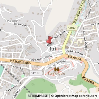 Mappa Via Giuseppe Garibaldi, 18, 04020 Itri, Latina (Lazio)