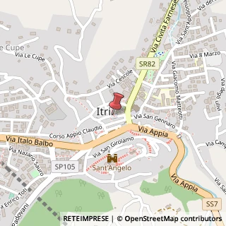 Mappa Piazza umberto i 8, 04020 Itri, Latina (Lazio)