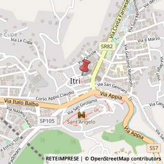 Mappa Piazza Pertini S., 1, 04020 Itri, Latina (Lazio)