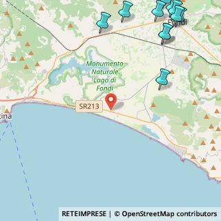 Mappa Via Ponte Baratti, 04022 Fondi LT, Italia (7.73273)