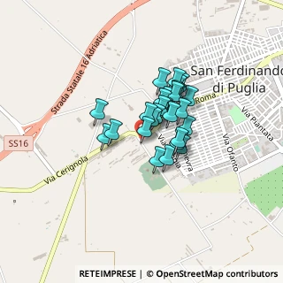 Mappa Via Cerignola, 76017 San Ferdinando di Puglia BT, Italia (0.27857)
