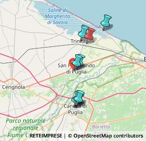 Mappa Via Cerignola, 76017 San Ferdinando di Puglia BT, Italia (6.69923)